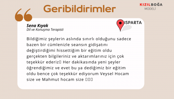 Çocuklarla Kekemelik Terapisi Eğitimi
