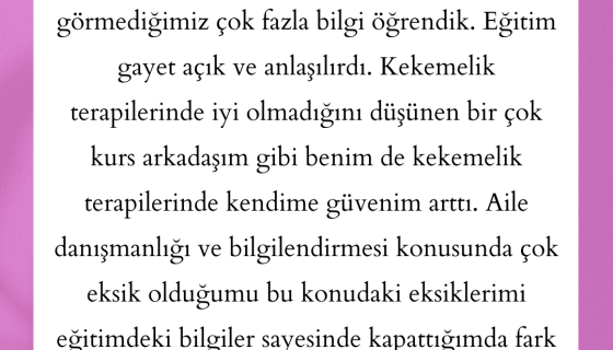 Haziran 2024/ Çocuklarla Kekemelik Terapilerinde Kızılboğa Modeli Eğitimi