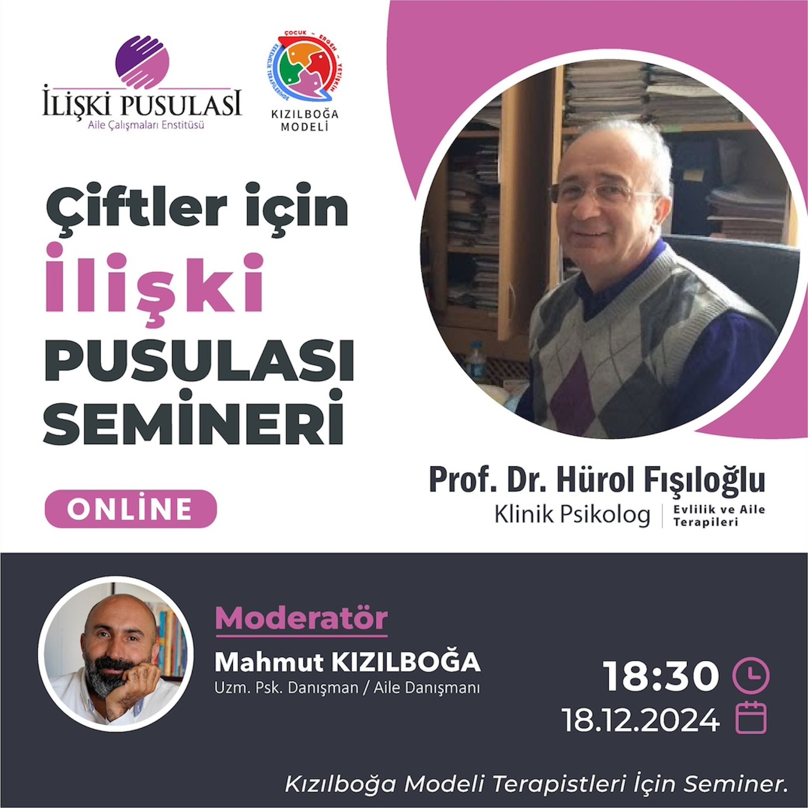 İlişki Pusulası Semineri; Kızılboğa Modeli Terapistleri için- ücretsiz