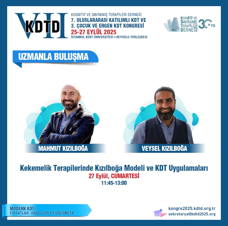 7. Uluslararası Katılımlı KDT ve 3. çocuk ve ergen KDT kongresindeyiz
