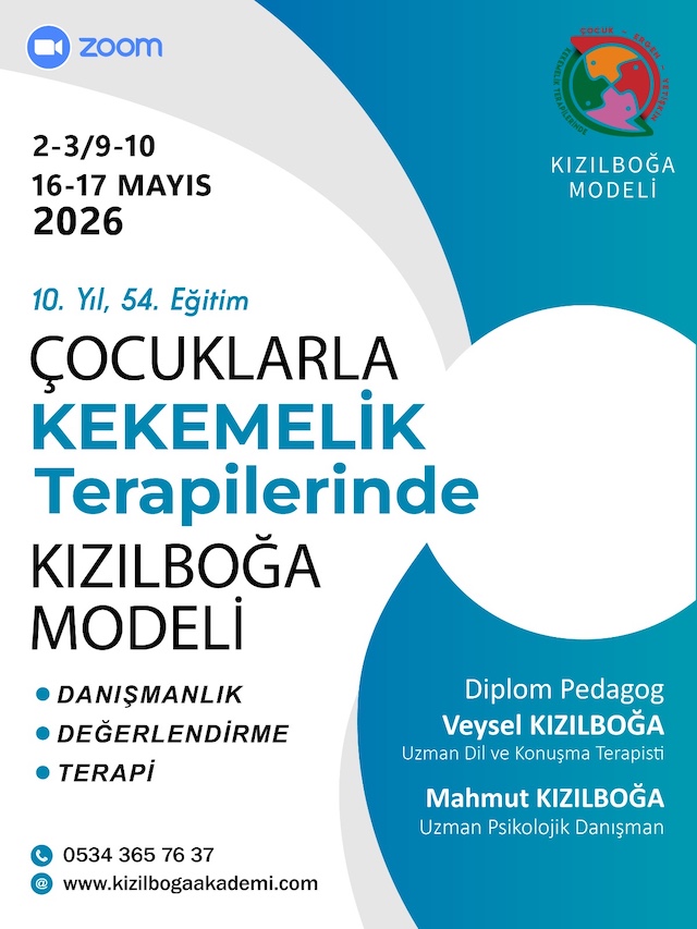 54. Çocuklarla Kekemelik Terapilerinde Kızılboğa Modeli Eğitimi