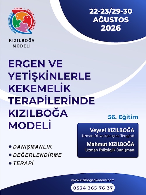56. Ergen ve Yetişkinlerle Kekemelik Ter. Kızılboğa Modeli /Ağustos 2026
