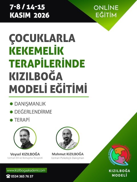 56. Çocuklarla Kekemelik Terapilerinde Kızılboğa Modeli Eğitimi